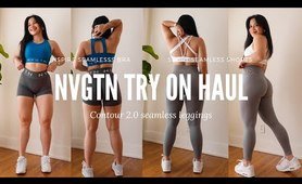 Honest review of the NEW  Contour 2.0 Seamless leggings NVGTN Try on haul | skinny Sizing |