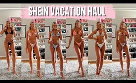 SHEIN SUMMER VACATION TRY ON HAUL || bikinis under $10, beach accessories, seashell jewelry