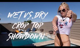 Wet vs. Dry Transparent Top Try-On showdown