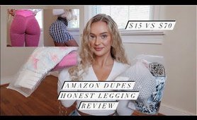 AMAZON DUPE sports UNDER $30 TRY ON HAUL | BEST SCRUNCH yoga pants FOR THE butt pretty AND AFFORDABLE