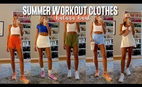 giant exercising product TRY ON HAUL || viral halara shorts, tennis skirts & dresses
