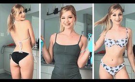 First Time beach costume TRY ON HAUL Challenge