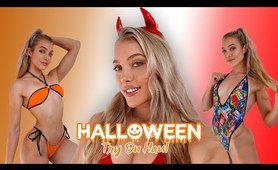 *SEXY* HALLOWEEN two piece bathing suit TRY ON HAUL | MercedesTheDancer