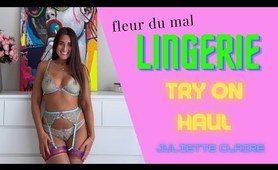 fine Fleur Du Mal underwear Try On Haul with Juliette Claire