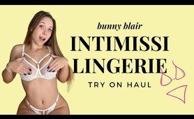 Bunny Blair | Intimissi lingerie Try On Haul | 4K