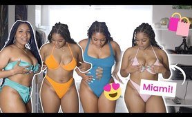 My Thick girl two piece bathing suit Try On Haul for Miami! (Pretty Little Thing, Icon Swim, Shein)