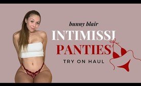 Bunny Blair | Intimissi underwear Try On Haul | 4K, Mesh, Thongs