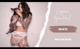 All White underwear Try On Haul