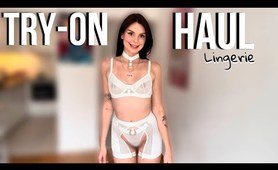 See Through undies Try On Haul / Transparent panties [4K]