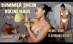 SHEIN beach costume TRY ON HAUL | trendy summer bikinis + more