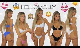 bikini TRY ON HAUL: NEW HELLO MOLLY beach costume