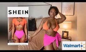 Spring/ Summer Curvy beach costume Try-On Haul for enormous titties ft Shein / Walmart 2023