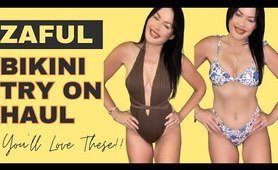 fine & SO Affordable! Zaful bikini Try On Haul 2023 #swimwear