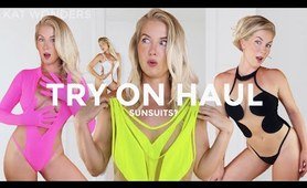 massive *SUNSUIT* two piece bathing suit Try On HAUL w/ Kat Wonders