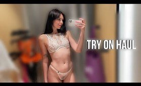 See-Through/Transparent panties and product Try-On Haul | Mesh underwear | At The Mall