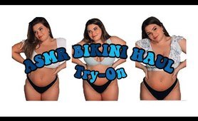 ASMR | bikini Try-on Haul | ASOS Fuller Bust Line | (Fabric Sounds)