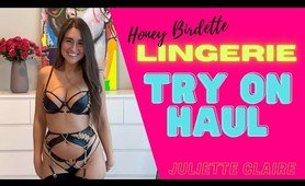 sexy Honey Birdette undies Try On Haul with Juliette Claire