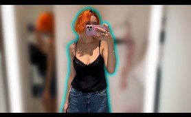 Completely See-Through/Transparent lingerie | Try-On Haul | At The Mall