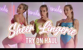 *SEXY* SHEER lingerie TRY ON HAUL | MerdecesTheDancer