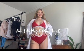 Get ready with me for a content trip- mini try on haul- fun site