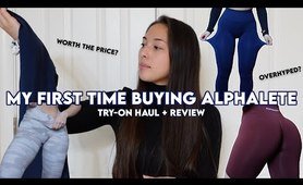 ALPHALETE AMPLIFY LEGGINGS... HONEST FIRST IMPRESSIONS & clothing haul | TRY-ON HAUL