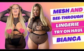 Mesh and Transparent underwear Try On Haul | Bianca | panties Try On Haul