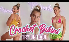 *SEXY* SHEER CROCHET beach costume TRY ON HAUL | MerdecesTheDancer