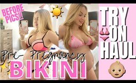 hopeful two piece bathing suit TRY ON HAUL | PRE-PREGNANCY items beach costume HAUL