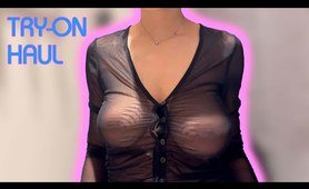 Try On Haul: See-through items and Fully Transparent girl lingerie | Very revealing!