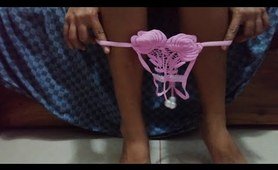 Micro Tiny sunning Try on Haul Pink Panty #tryonhaul #pantybikini #Microtinyonhaul