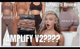 NEW AMPLIFY V2? Alphalete Amplify Contour Honest In Depth try on & Try on haul | new activewear 2023