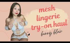 Bunny Blair | Mesh panties Try-On Haul | See-Through, Mesh, Cheeky, 4K