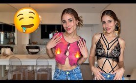 SEE THROUGH lingerie AND SHIRTS | REVEALING TRY ON HAUL!