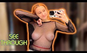 Try On Haul: See-through garment and Fully Transparent girl underwear | Very revealing!