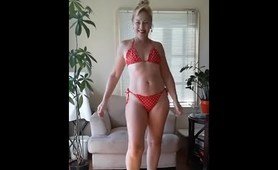 fine old MILF granny bikini try-on haul