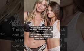 Heidi and Leni Klum pose for another mother-daughter lingerie ad after controversy #shorts | PageSix