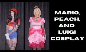 Mario, Peach, and Luigi Cosplay