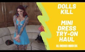 Dolls Kill Clearance Mini Dress Try On Haul- Pleasantly Surprised!!