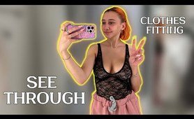 Try On Haul: See-through Clothes and Fully Transparent Women Lingerie | Very revealing!