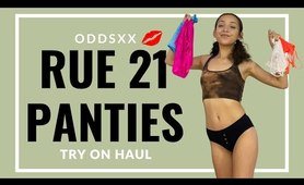 OddsXx | Rue 21 Panties Try On Haul | Mesh, Thongs, Lingerie