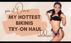 OddsXx | My Hottest Bikinis Try-On Haul Pt. 1 | Cheeky, G-String, 4K