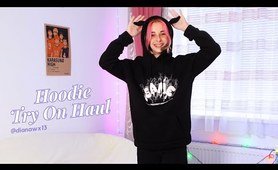 My hoodies Try on haul