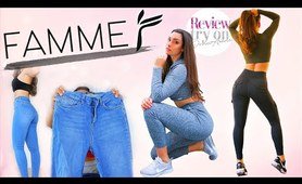 FAMME SPORTSWEAR - Best Fitness Jeans Try on Haul