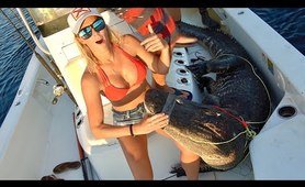FISHING for BIG GATORS!! Florida Alligator hunting