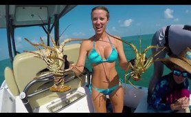My FIRST Lobster mini season! Diving for Lobster { Catch & COOK } PART 1