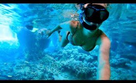 Bahamas Trip Day 2: Cave diving - Snorkeling Thunderball Grotto and exploring underwater