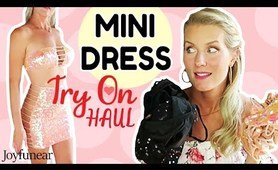 MINI DRESS TRY ON HAUL | New Joyfunear Dresses!