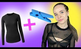 Trying Transformation: Shirt + Clothespin =...