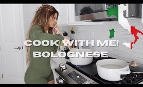 COOK WITH ME: HOMEMADE BOLOGNESE SAUCE | TIANA MUSARRA