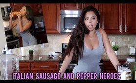 making sausage and pepper heroes **delicious** | TIANA MUSARRA